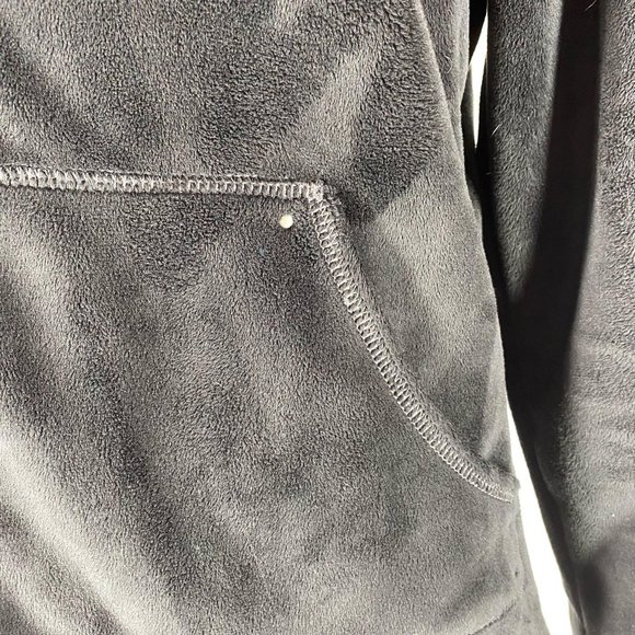 Kristen Blake Women's Size Medium Black Full Zip Plush Fleece Hooded Jacket - Picture 7 of 12